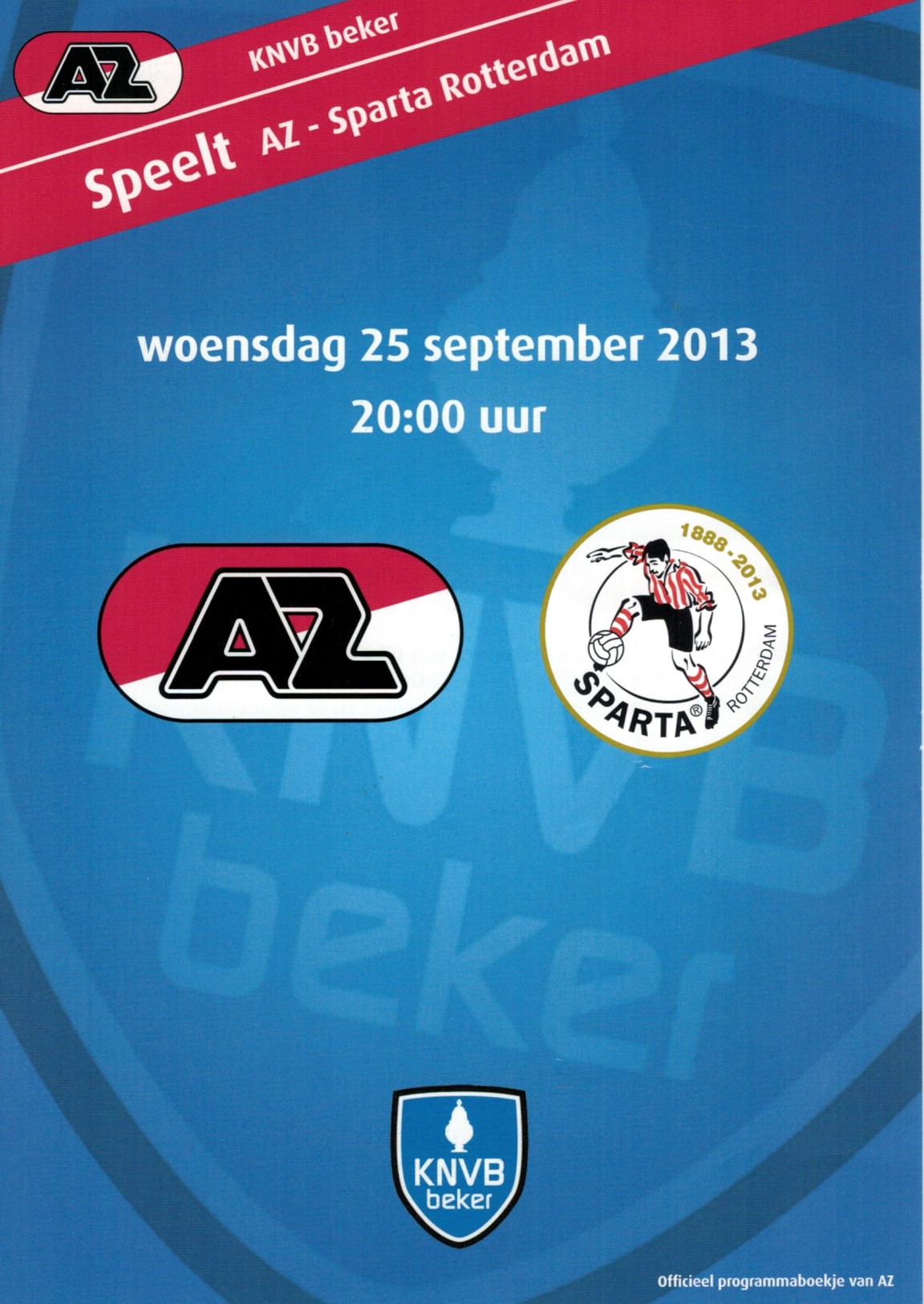 AZ Programma 25-sep-2013 Sparta thuis